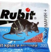 Рубит ЗООКУМАРИН+ зерновая смесь от грызунов 400 г пакет /25